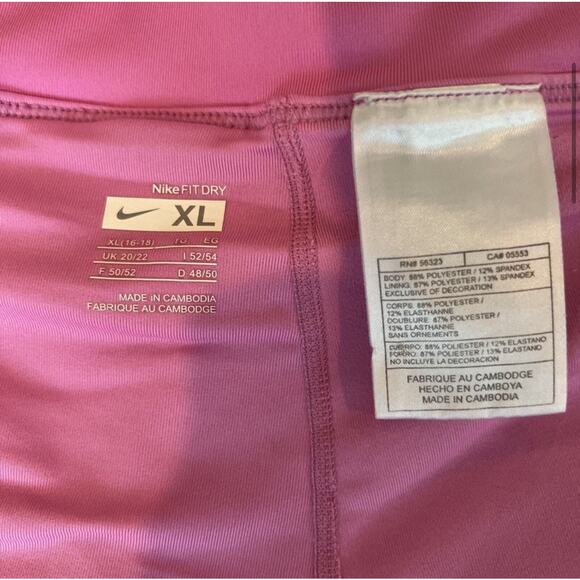 Nike Women's Pink Fit Dry 4" Rival Running Shorts Size XL (16-18) MSRP $50.00 - Picture 7 of 11